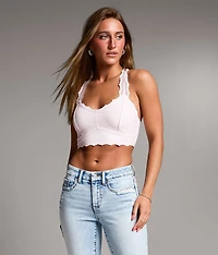 Swiss Dot Mesh Bralette