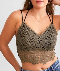 Metallic Eyelash Crochet Brami