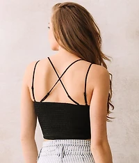 Crochet Overlay Lined Brami