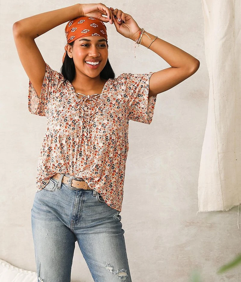 Lace Up Top