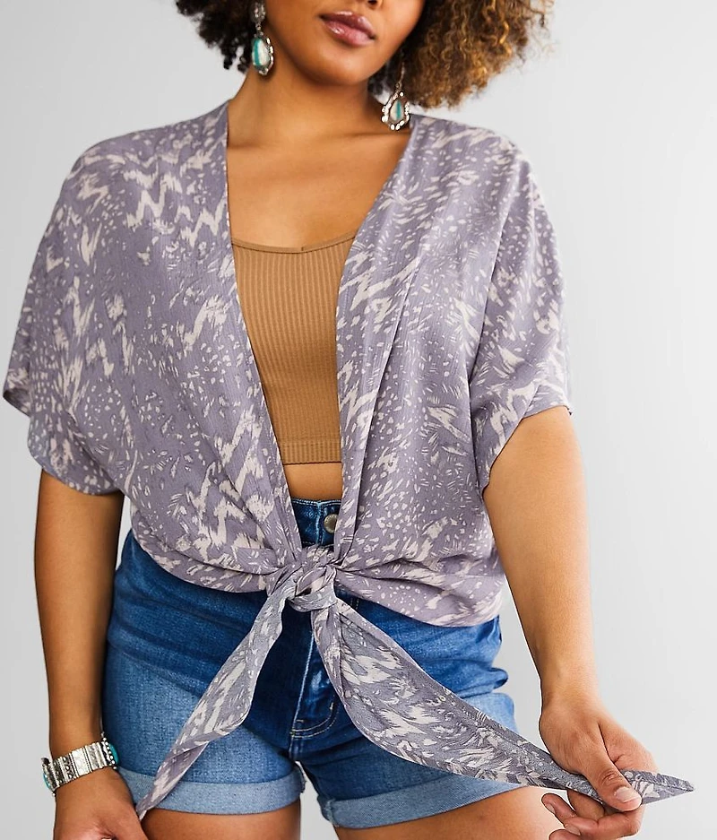Front Tie Kimono