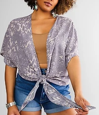 Front Tie Kimono