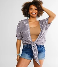 Front Tie Kimono