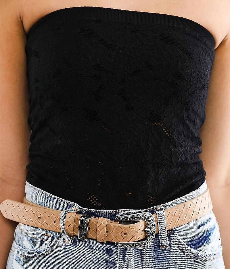 Laser-Cut Stretch Tube Top