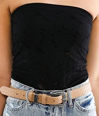 Laser-Cut Stretch Tube Top