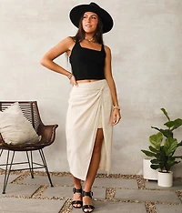 Lace Applique Cropped Tank Top