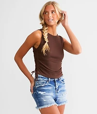 Side Cinch Tie Tank Top