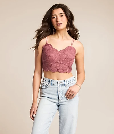 Floral Crochet Lace Brami