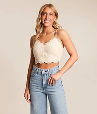 Floral Crochet Lace Brami