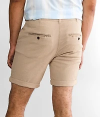 Sky Linen Cuffed Short