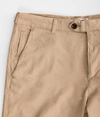 Sky Linen Cuffed Short