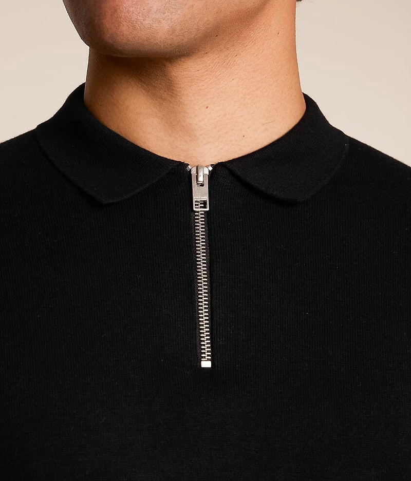 Emil Quarter Zip Polo Sweater