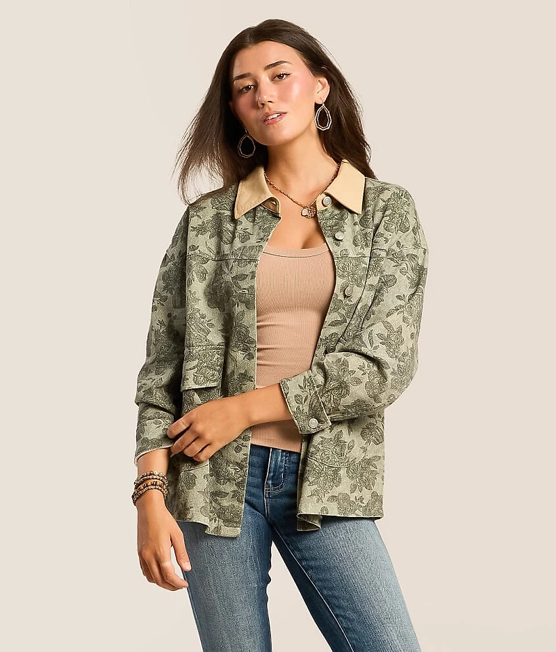 Floral Canvas Jacket