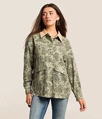 Floral Canvas Jacket
