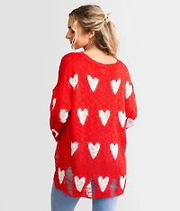 Destructed Heart Sweater