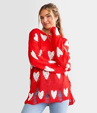 Destructed Heart Sweater