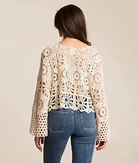 Crochet Cropped Cardigan