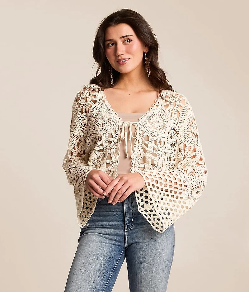 Crochet Cropped Cardigan
