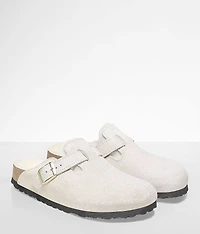 Boston Suede Shearling Clog