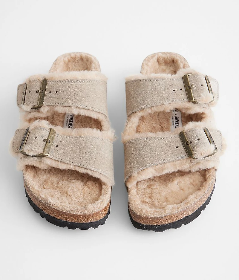 Arizona Suede Shearling Sandal