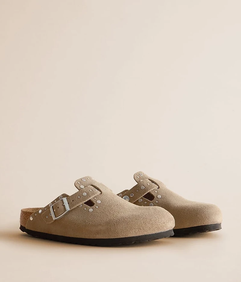 Boston Rivet Border Suede Clog