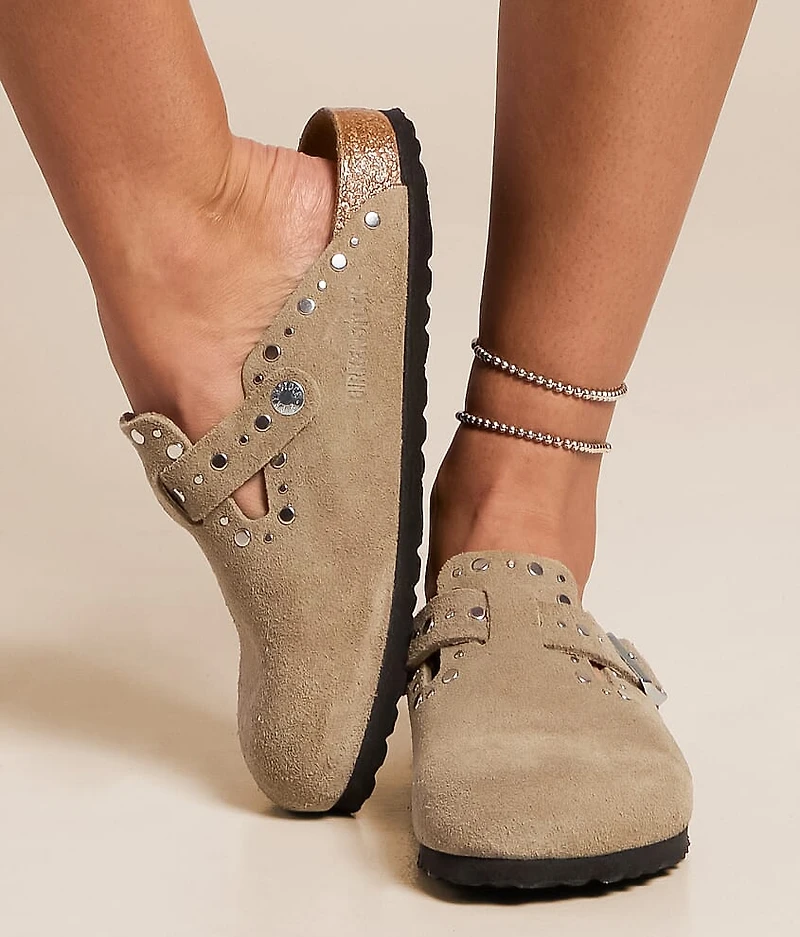 Boston Rivet Border Suede Clog