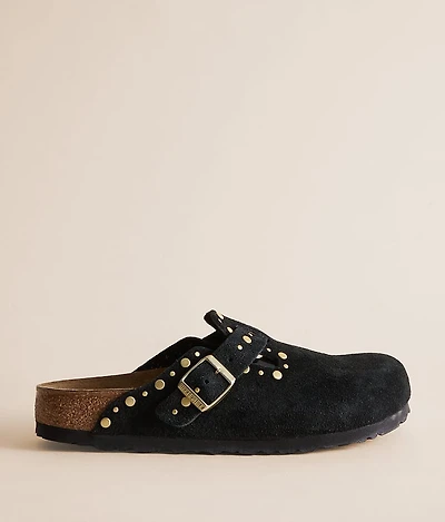 Boston Rivets Suede Clog