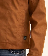 Faux Suede Trucker Jacket