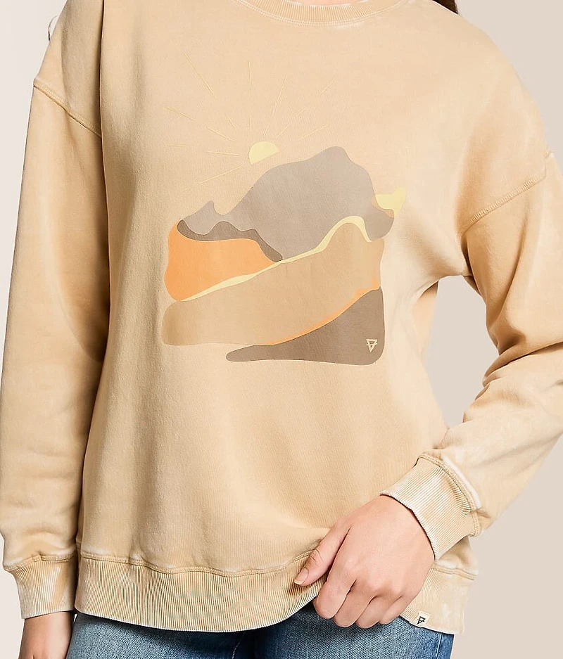 Abstract Landscape Oversized Pullover