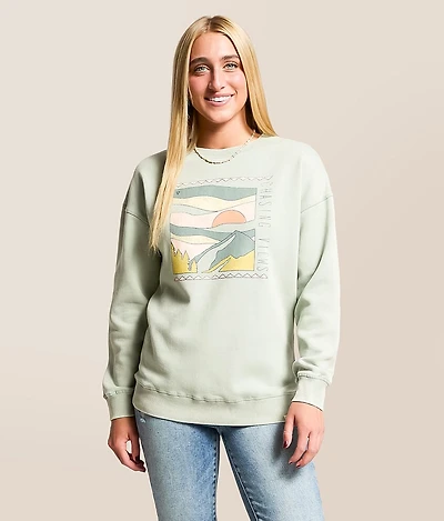 Chasing Views Oversized Pullover