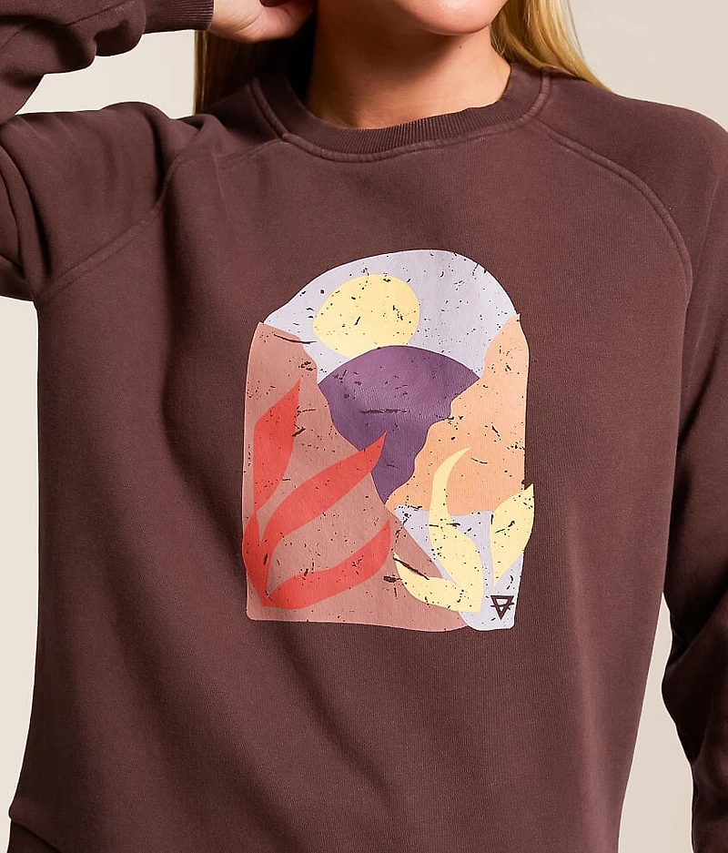 Nature Collage Oversized Pullover