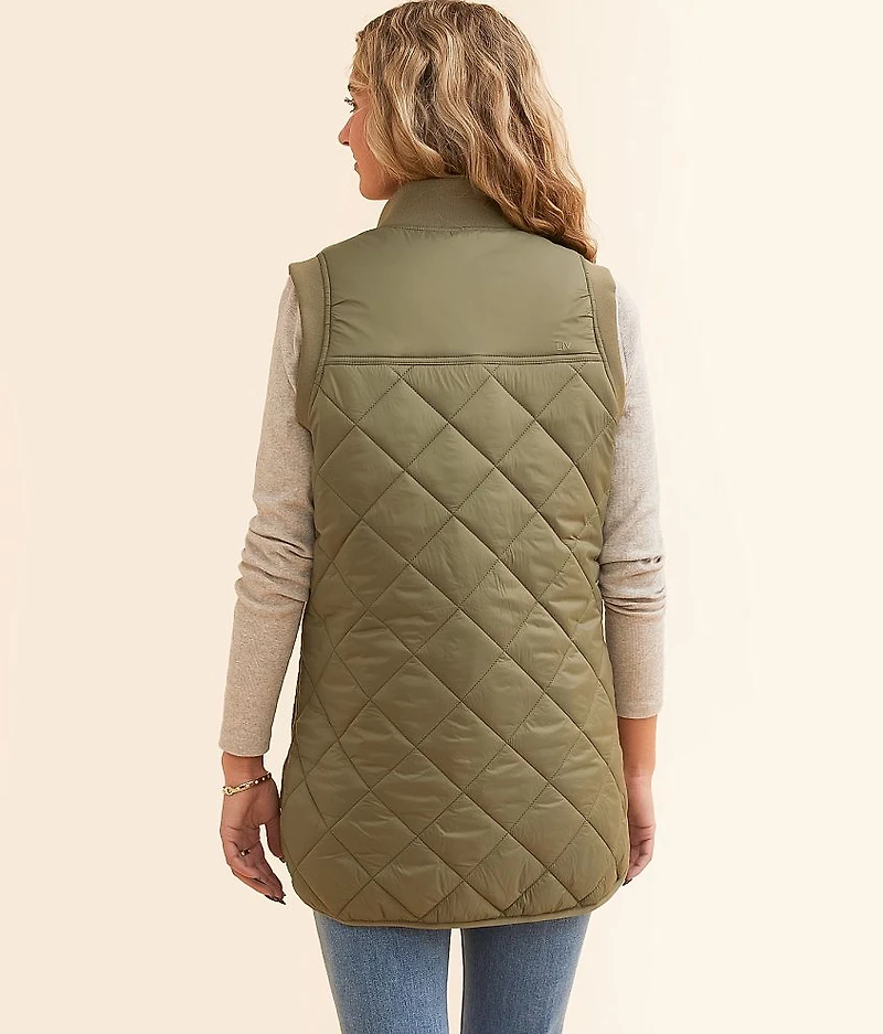 Aster Quilted Bomber Vest