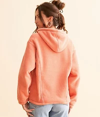Autum Quarter Zip Chenille Hooded Sweatshirt