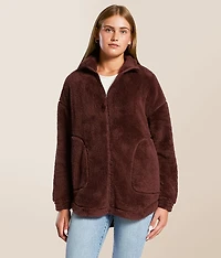 Leila Sherpa Fleece Insulated Jacket