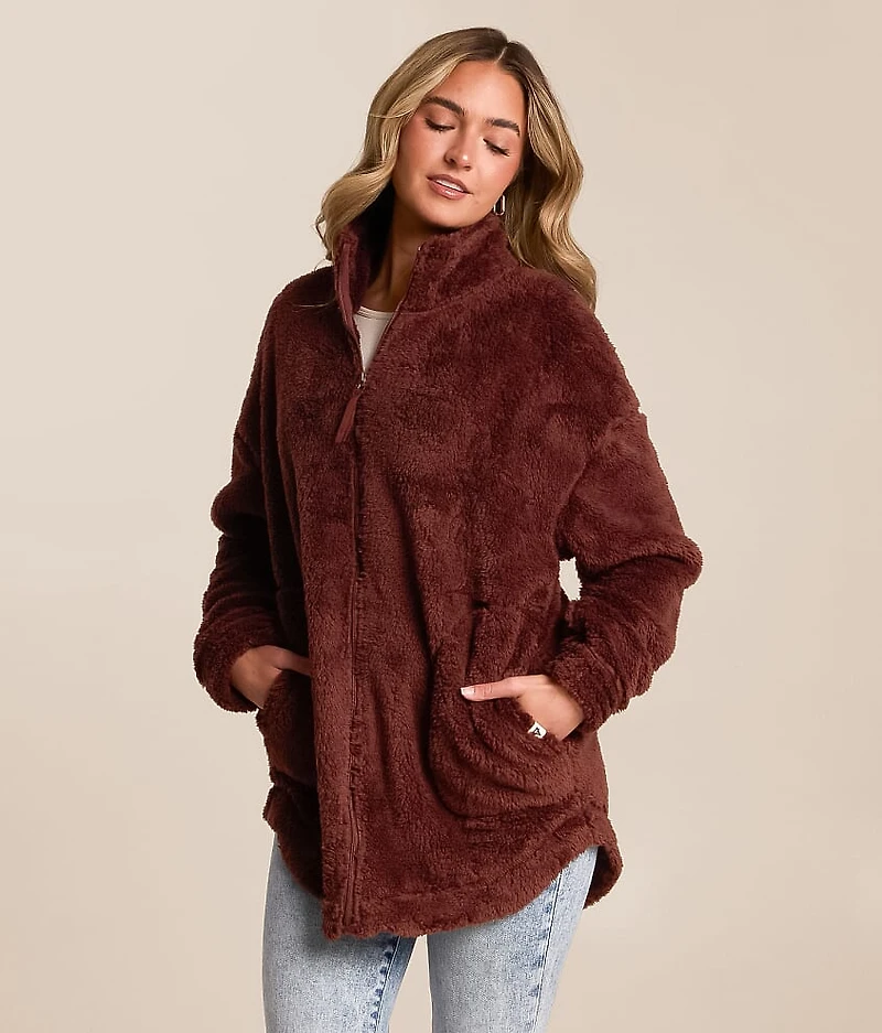 Leila Sherpa Fleece Insulated Jacket