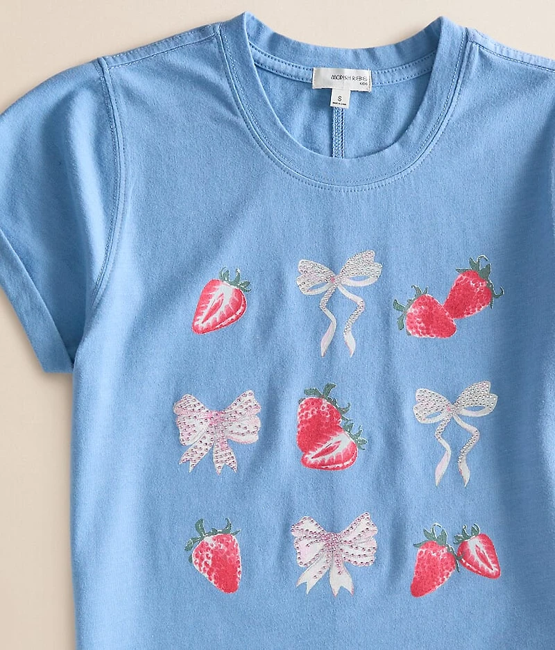 Girls - Strawberry Bows T-Shirt
