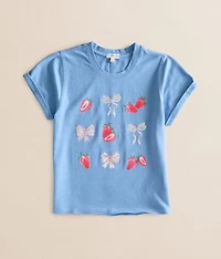 Girls - Strawberry Bows T-Shirt