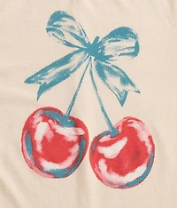 Girls - Watercolor Cherry T-Shirt