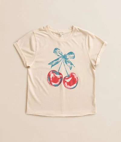 Girls - Watercolor Cherry T-Shirt