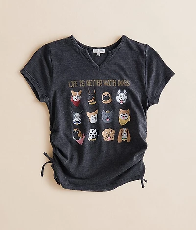 Girls - Puppy Burnout T-Shirt