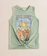 Girls - Front Tie Tank Top