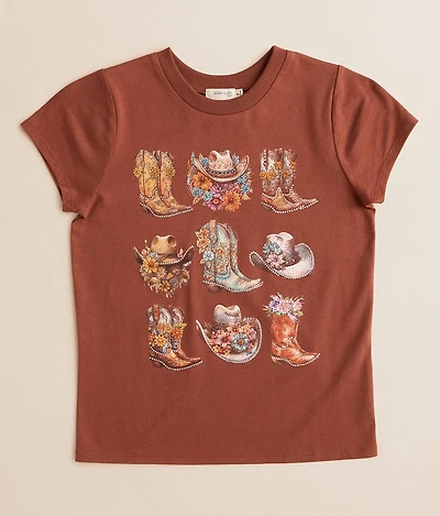 Girls - Modish Rebel Boots & Hats T-Shirt
