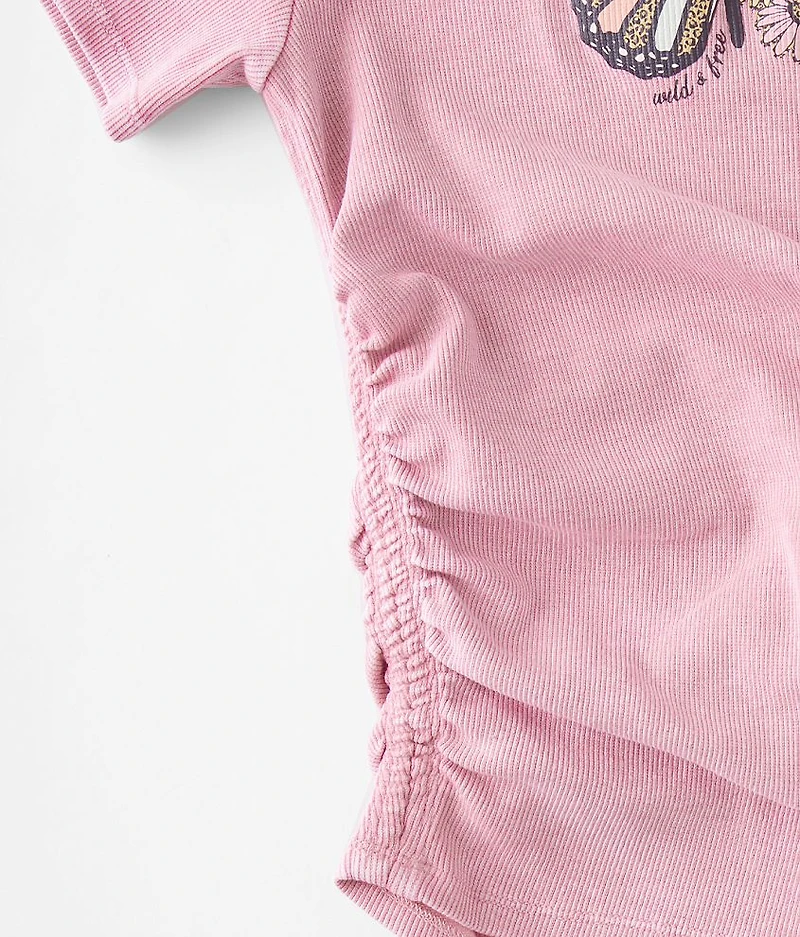 Girls - Wild & Free Ruched T-Shirt