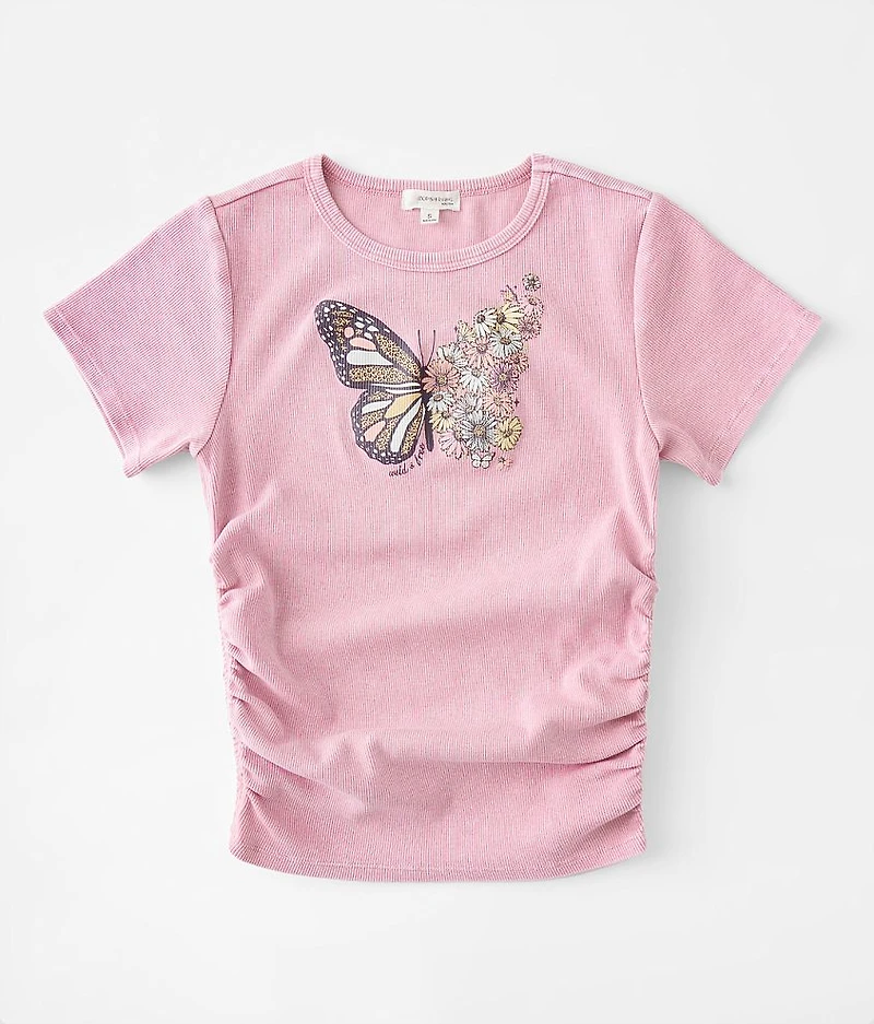 Girls - Wild & Free Ruched T-Shirt