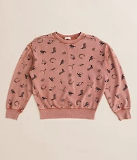 Girls - Modish Rebel Western Icon Pullover