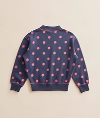 Girls - Polka Dot Reversible Pullover