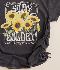 Girls - Stay Golden Sunflower T-Shirt