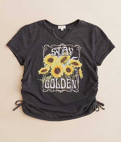 Girls - Stay Golden Sunflower T-Shirt