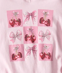 Girls - Bows & Cherries T-Shirt