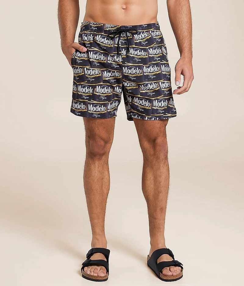 Modelo™ Labels Stretch Swim Trunks